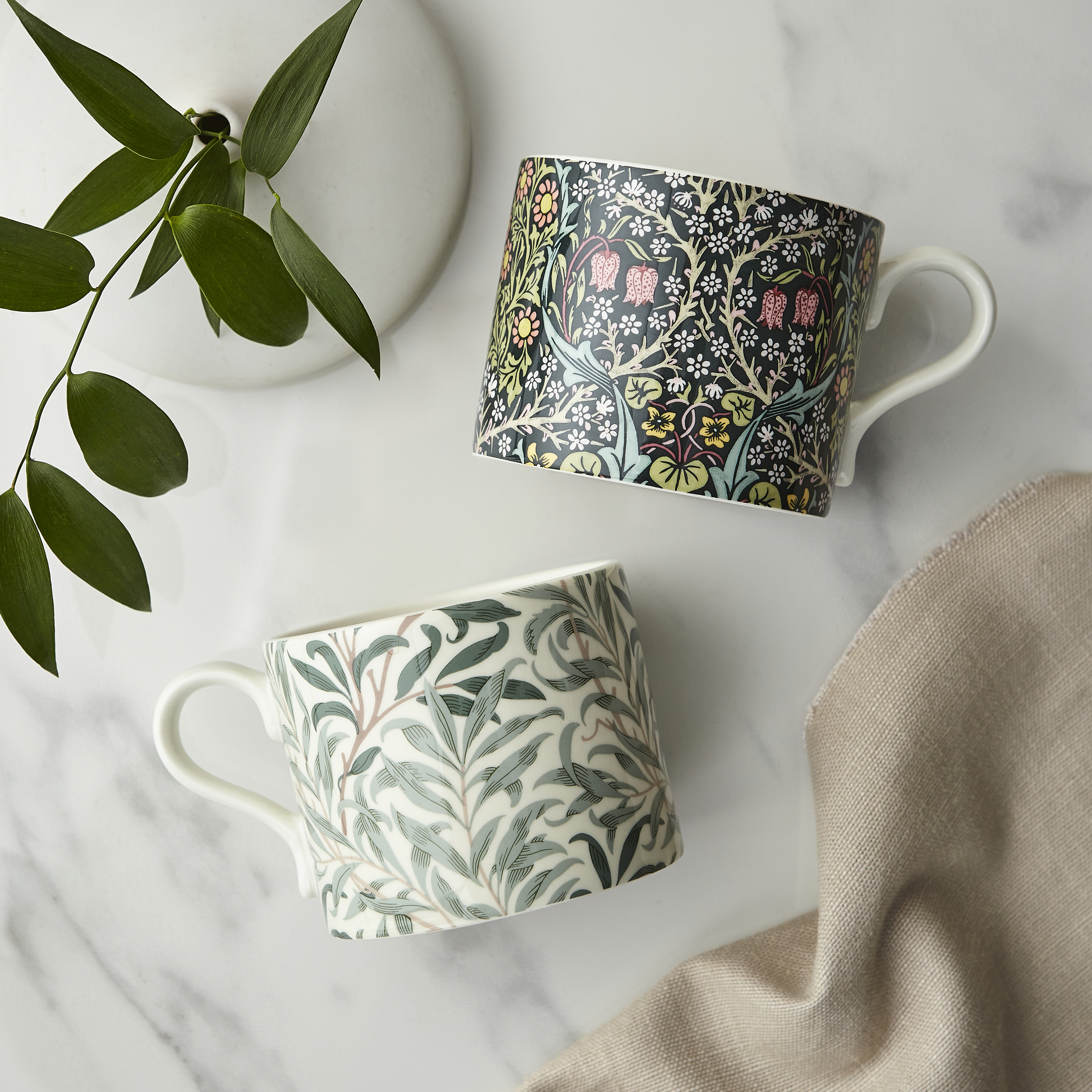 Morris & Co Set of 2 Mugs (Willow Bough & Blackthorn) image number null